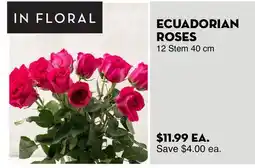 Bristol Farms ECUADORIAN ROSES offer