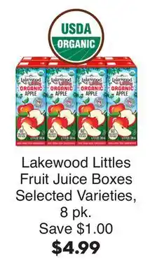 Bristol Farms Lakewood Littles Fruit Juice Boxes offer