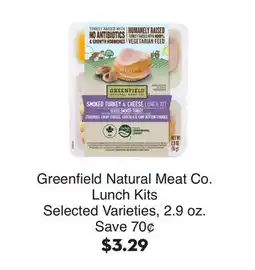 Bristol Farms Greenfield Natural Meat Co. Lunch Kits offer