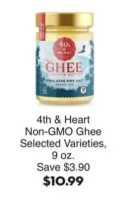 Bristol Farms 4th & Heart Non-GMO Ghee offer