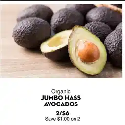 Bristol Farms Organic JUMBO HASS AVOCADOS offer