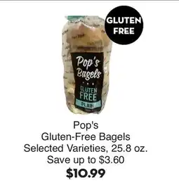 Bristol Farms Pop's Gluten-Free Bagels offer