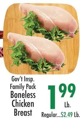 Garden Fresh Market Gov't Insp. Family Pack Boneless Chicken Breast offer