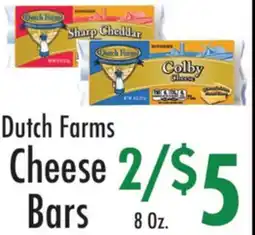 Garden Fresh Market Dutch Farms Cheese Bars offer
