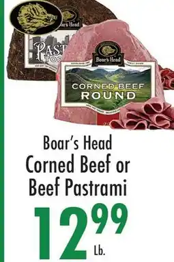 Garden Fresh Market Boar's Head Corned Beef or Beef Pastrami offer