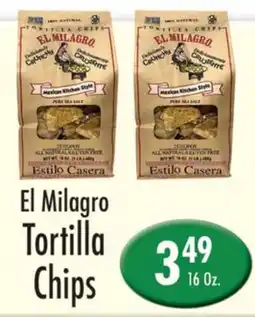 Garden Fresh Market El Milagro Tortilla Chips offer