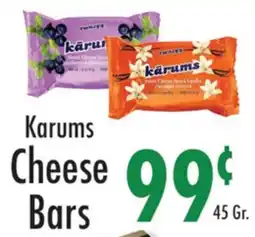 Garden Fresh Market Karums Cheese Bars offer