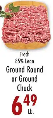 Garden Fresh Market Fresh 85% Lean Ground Round or Ground Chuck offer