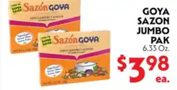 La Chiquita Food Market GOYA SAZON JUMBO PAK offer