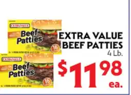La Chiquita Food Market EXTRA VALUE BEEF PATTIES offer