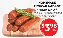La Chiquita Food Market HOMEMADE MEXICAN SAUSAGE offer