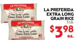 La Chiquita Food Market LA PREFERIDA EXTRA LONG GRAIN RICE offer