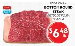La Chiquita Food Market USDA Choice BOTTOM ROUND STEAK offer