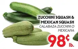 La Chiquita Food Market ZUCCHINI SQUASH & MEXICAN SQUASH offer