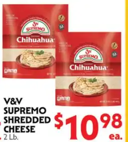 La Chiquita Food Market V&V SUPREMO SHREDDED CHEESE offer