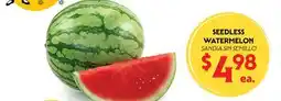 La Chiquita Food Market SEEDLESS WATERMELON offer