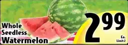 Butera Whole Seedless Watermelon offer