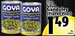 Butera Goya gandules (pigeon peas) offer