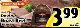 Butera White Bear Deli Style Kretschmar Roast Beef offer