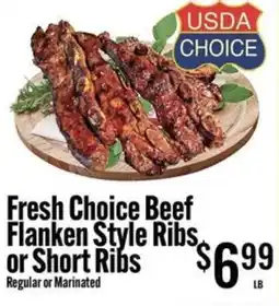 Jons International Fresh Choice Beef Flanken Style Ribs or Short Ribs offer