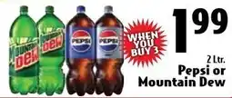 Butera Pepsi or Mountain Dew offer