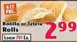 Butera Bolillo or Telera Rolls offer