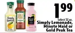 Butera Simply Lemonade, Minute Maid or Gold Peak Tea offer