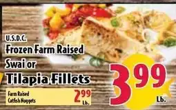 Butera Frozen Farm Raised Swai or Tilapia Fillets offer