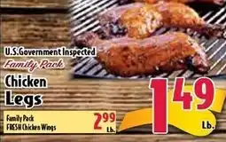 Butera U.S. Government Inspected Family Pack Chicken Legs offer