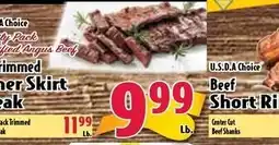 Butera U.S.D.A Choice Beef Short Ribs offer