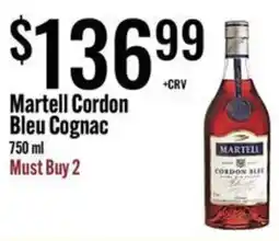 Jons International Martell Cordon Bleu Cognac offer