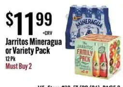 Jons International Jarritos Mineragua or Variety Pack offer
