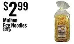 Jons International Mulhen egg noodles offer