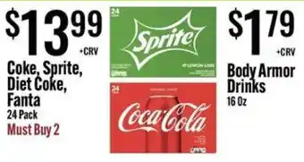 Jons International Coke, Sprite, Diet Coke, Fanta offer