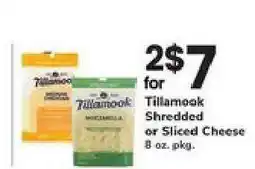 Safeway Tillamook Shredded or Sliced Cheese offer