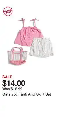 TJ Maxx Girls 2pc Tank And Skirt Set offer