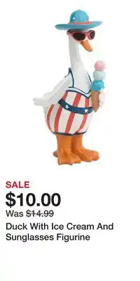 TJ Maxx Duck With Ice Cream And Sunglasses Figurine offer