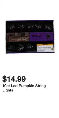 TJ Maxx 10ct Led Pumpkin String Lights offer