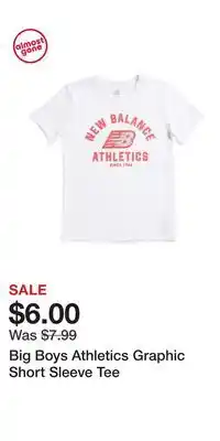 TJ Maxx Big Boys Athletics Graphic Short Sleeve Tee offer