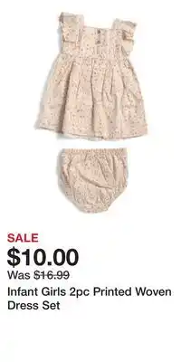 TJ Maxx Infant Girls 2pc Printed Woven Dress Set offer