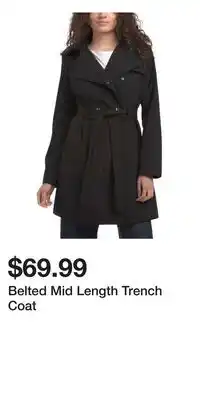 TJ Maxx Belted Mid Length Trench Coat offer