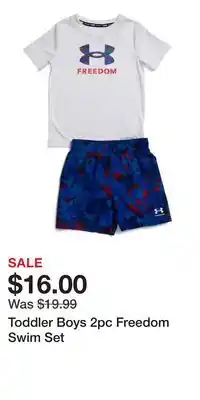 TJ Maxx Toddler Boys 2pc Freedom Swim Set offer
