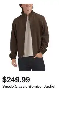 TJ Maxx Suede Classic Bomber Jacket offer