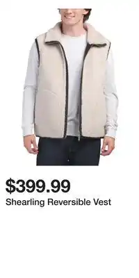 TJ Maxx Shearling Reversible Vest offer
