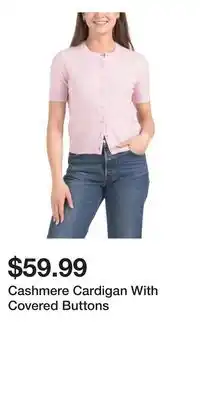 TJ Maxx Cashmere Cardigan With Covered Buttons offer