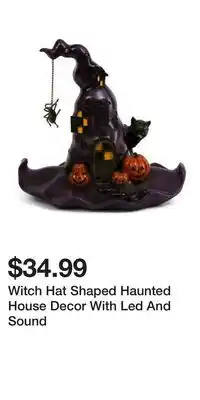 TJ Maxx Witch Hat Shaped Haunted House Decor With Led And Sound offer