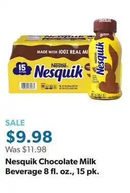 Sam's Club Nesquik Chocolate Milk Beverage 8 fl. oz., 15 pk offer