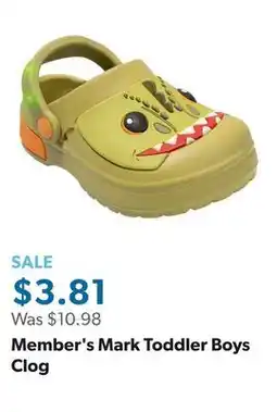 Sam's Club Member's Mark Toddler Boys Clog offer