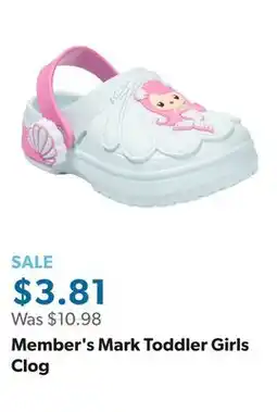 Sam's Club Member's Mark Toddler Girls Clog offer