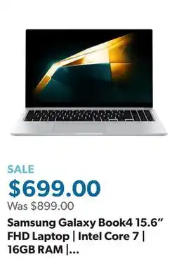 Sam's Club Samsung Galaxy Book4 15.6 FHD Laptop | Intel Core 7 | 16GB RAM | 512GB SSD offer